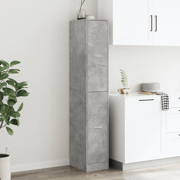 Apothekerschrank Betongrau 30x41x174,5 cm