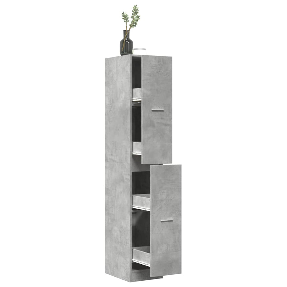 Apothekerschrank Betongrau 30x41x174,5 cm