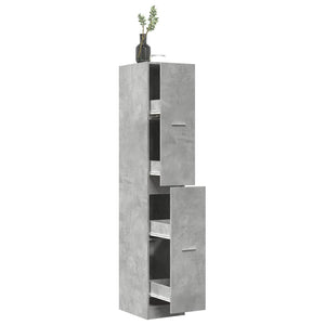 Apothekerschrank Betongrau 30x41x174,5 cm