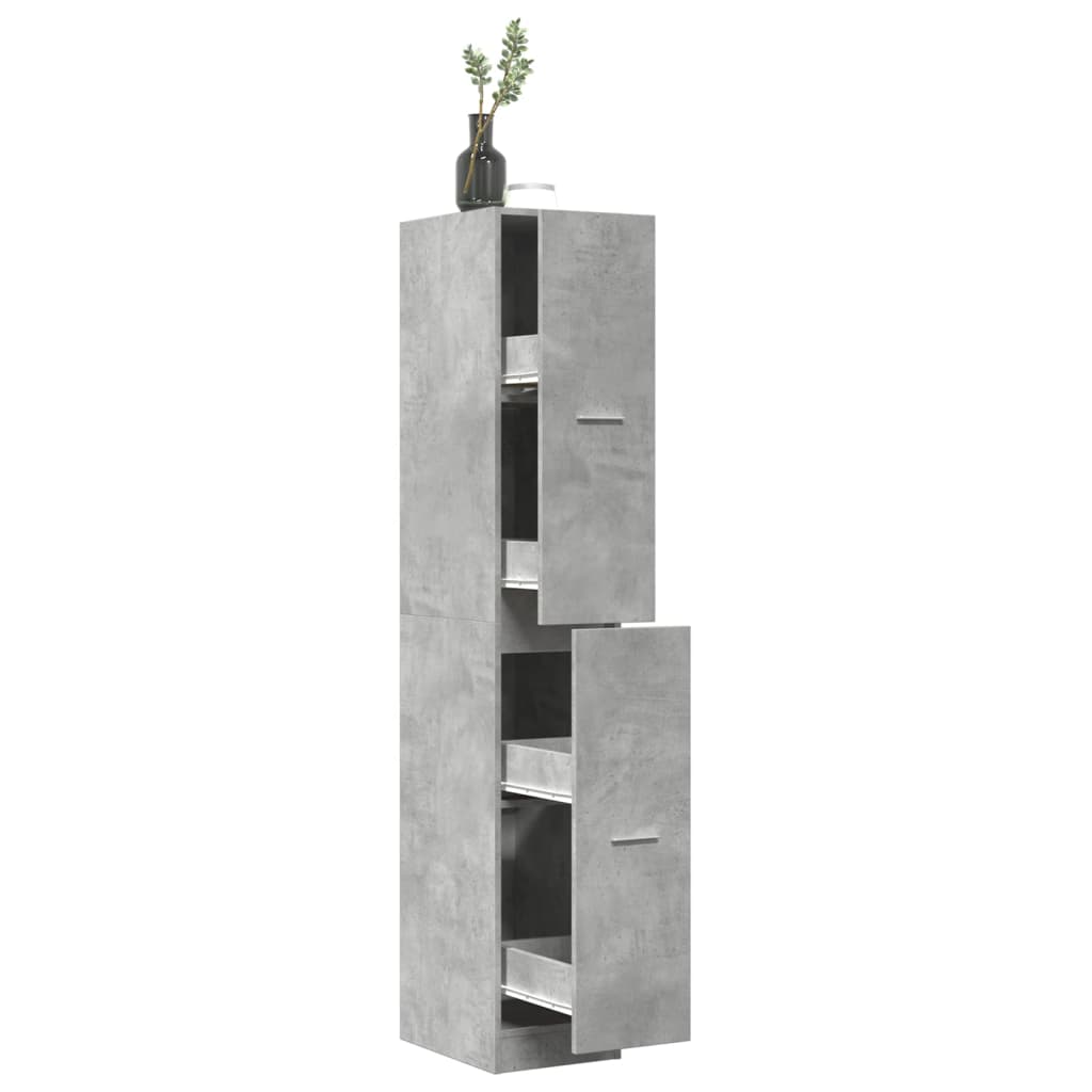 Apothekerschrank Betongrau 30x41x174,5 cm