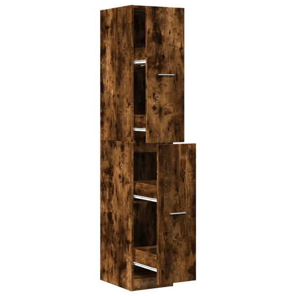Apothekerschrank Räuchereiche 30x41x174,5 cm