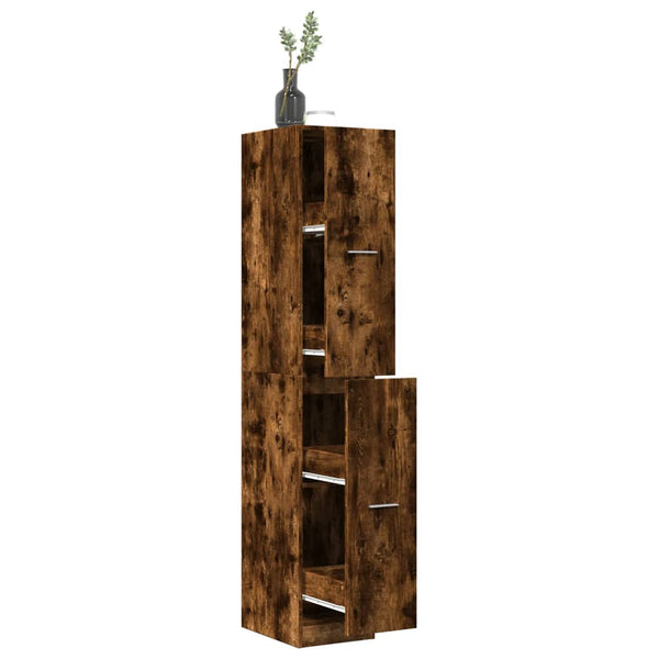 Apothekerschrank Räuchereiche 30x41x174,5 cm