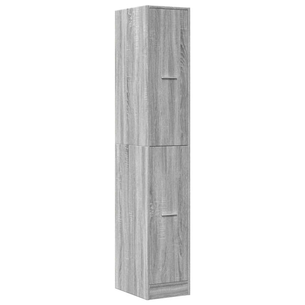 Apothekerschrank Grau Sonoma 30x41x174,5 cm