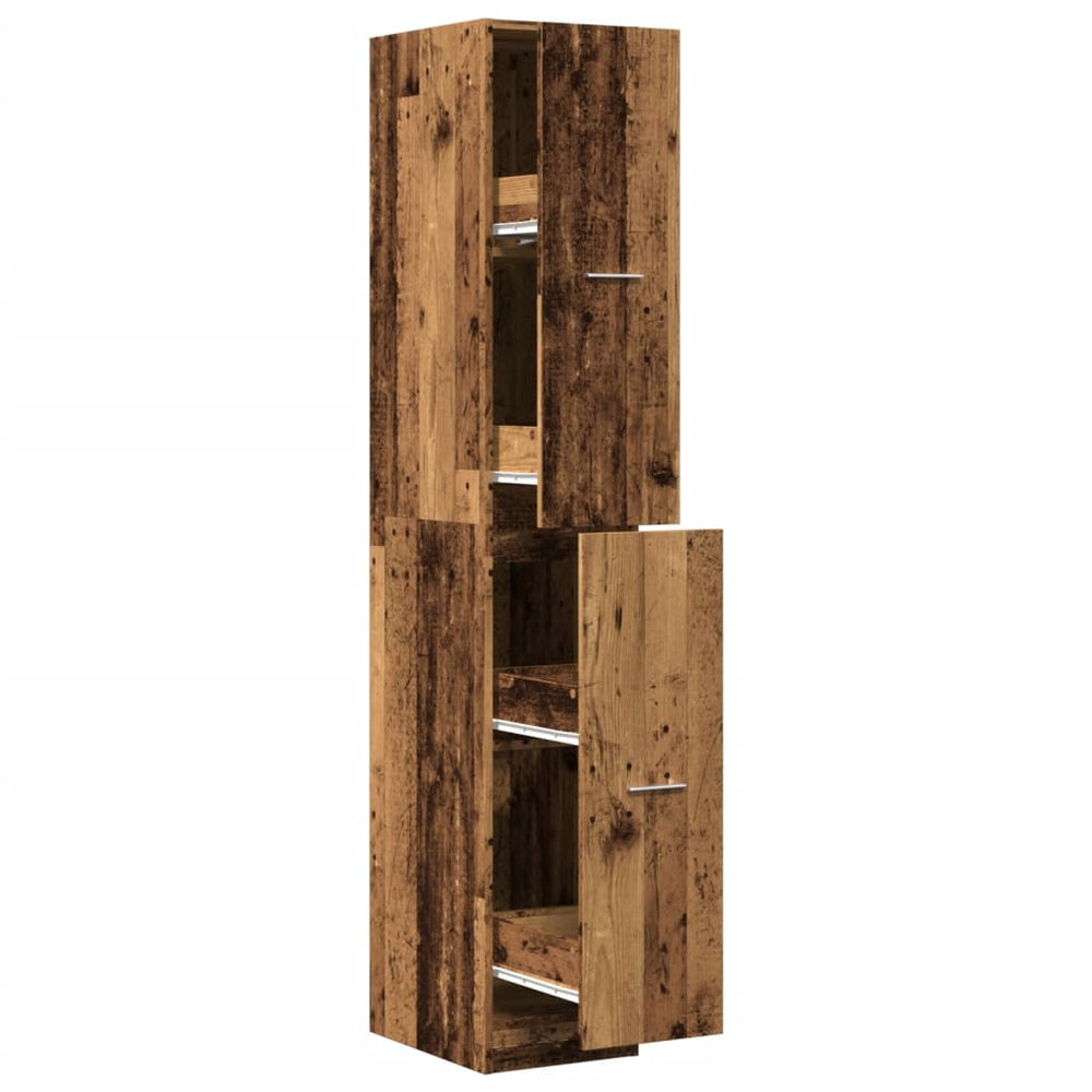 Apothekerschrank Altholz Optik 174,5cm