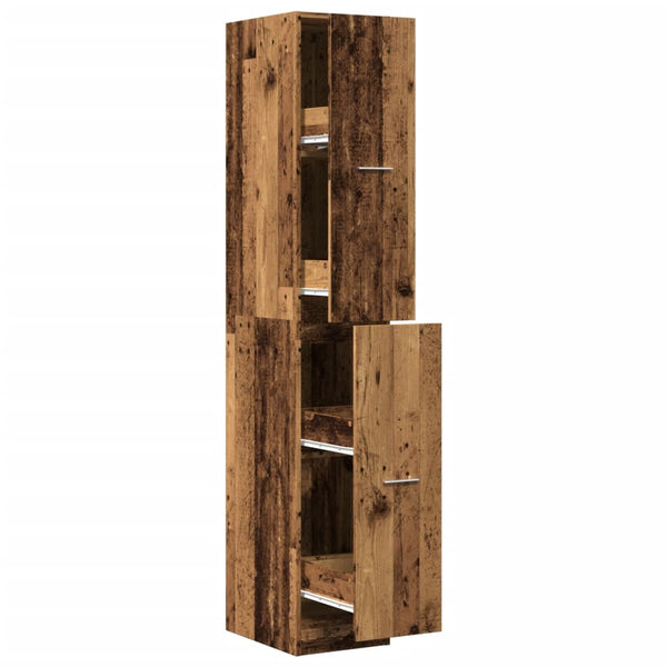 Apothekerschrank Altholz Optik 174,5cm