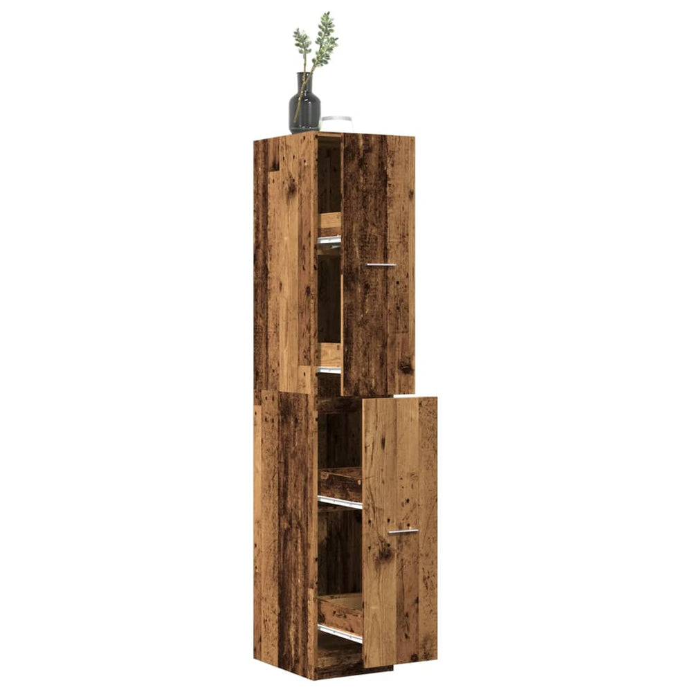 Apothekerschrank Altholz Optik 174,5cm