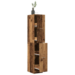 Apothekerschrank Altholz Optik 174,5cm