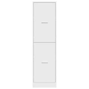 Weißer Apothekerschrank Holz 40x41x144,5 cm