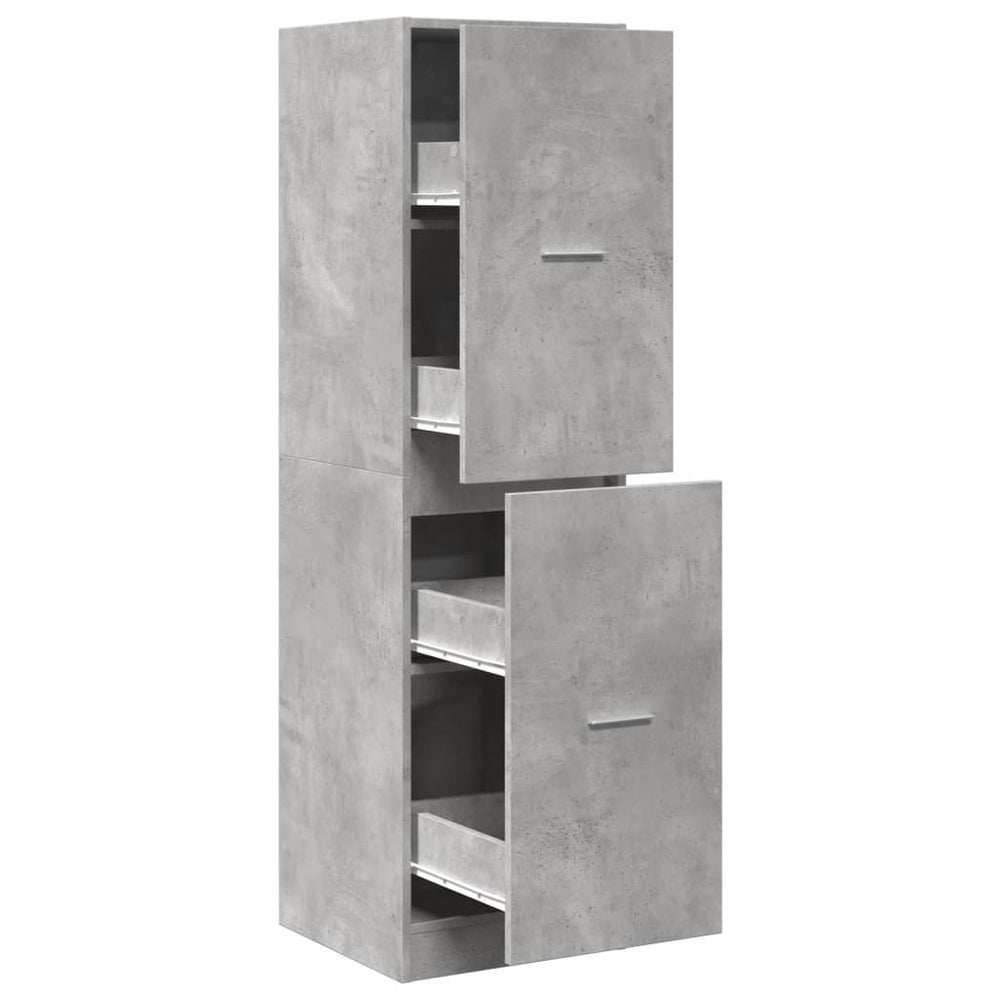 Apothekerschrank Betongrau 40x41x144,5 cm
