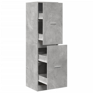 vidaXL Armoire de pharmacie Gris béton 40x41x144,5 cm Bois d'ingénierie