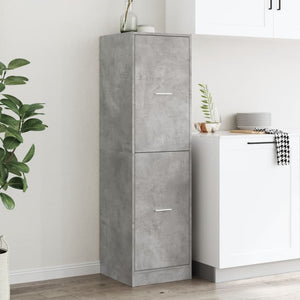 vidaXL Armoire de pharmacie Gris béton 40x41x144,5 cm Bois d'ingénierie