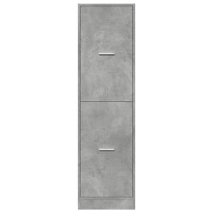 vidaXL Armoire de pharmacie Gris béton 40x41x144,5 cm Bois d'ingénierie