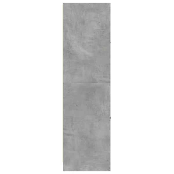 vidaXL Armoire de pharmacie Gris béton 40x41x144,5 cm Bois d'ingénierie