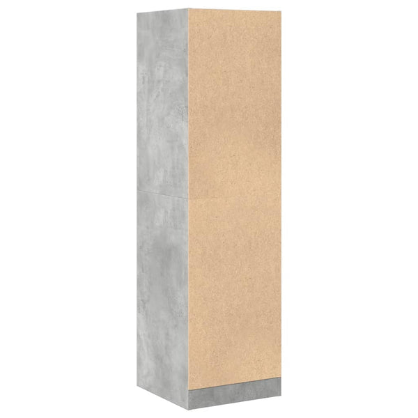 vidaXL Armoire de pharmacie Gris béton 40x41x144,5 cm Bois d'ingénierie