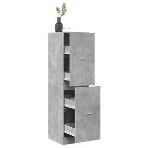 vidaXL Armoire de pharmacie Gris béton 40x41x144,5 cm Bois d'ingénierie