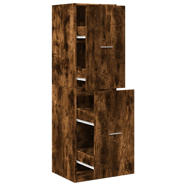 Apothekerschrank Räuchereiche 40x41x144,5 cm