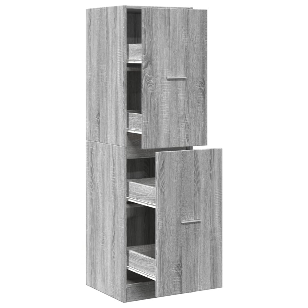 Apothekerschrank Grau Sonoma 40x144,5 cm