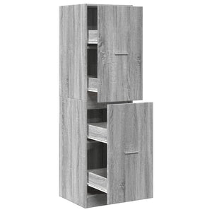 Apothekerschrank Grau Sonoma 40x144,5 cm