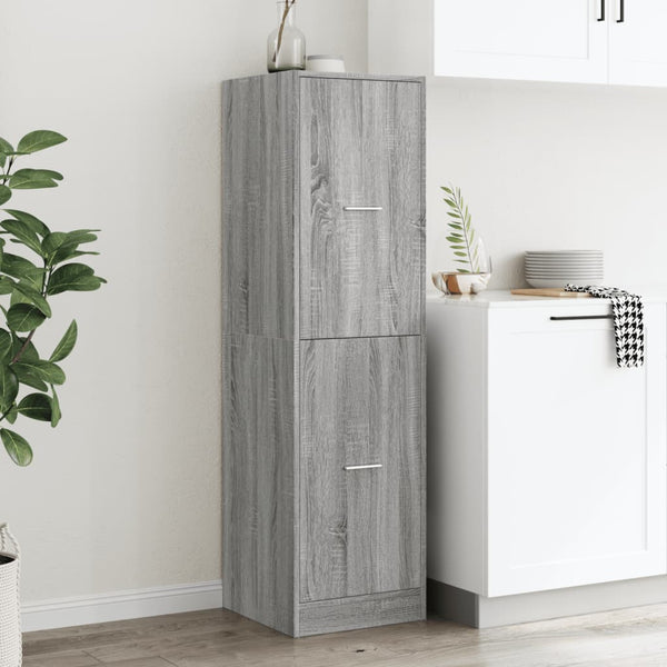 Apothekerschrank Grau Sonoma 40x144,5 cm