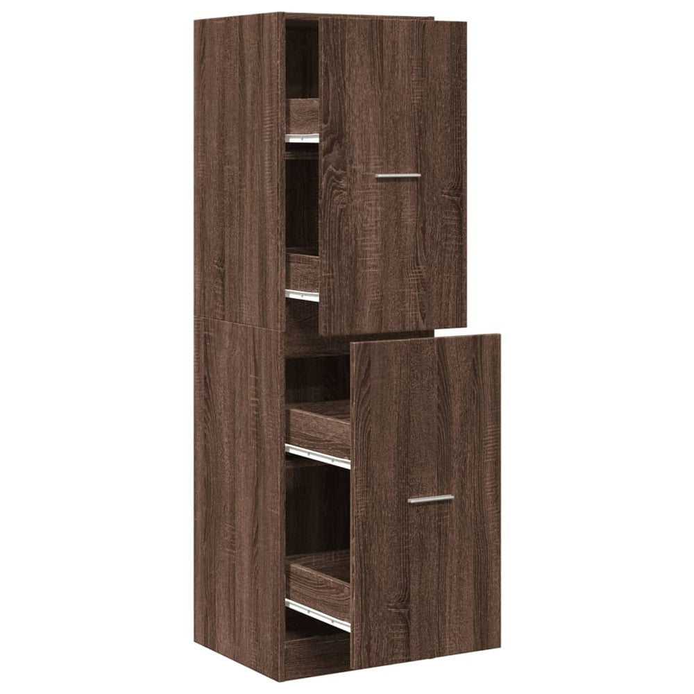 Apothekerschrank Eiche Optik Holz