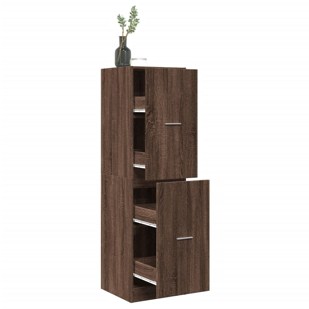 Apothekerschrank Eiche Optik Holz