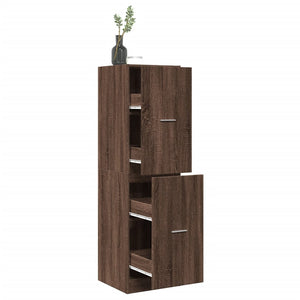Apothekerschrank Eiche Optik Holz