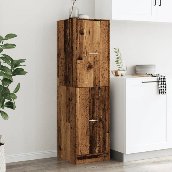 Apothekerschrank Altholz-Optik, 144,5 cm hoch