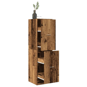 Apothekerschrank Altholz-Optik, 144,5 cm hoch
