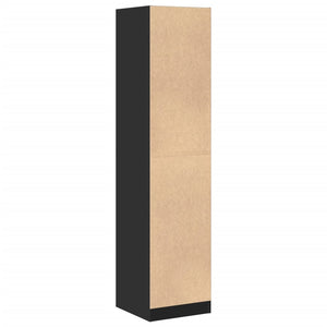 Schwarzer Apothekerschrank 40x41x174,5 cm