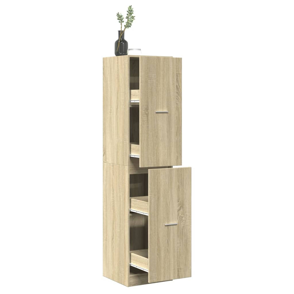 vidaXL Armoire de pharmacien Chêne Sonoma 40x41x174,5 cm Bois d'ingénierie
