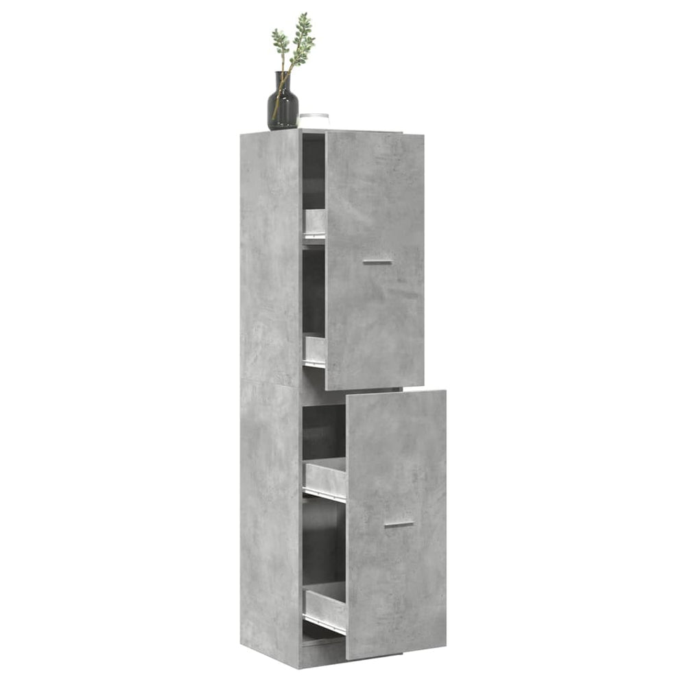 Apothekerschrank Betongrau 40x41x174,5 cm