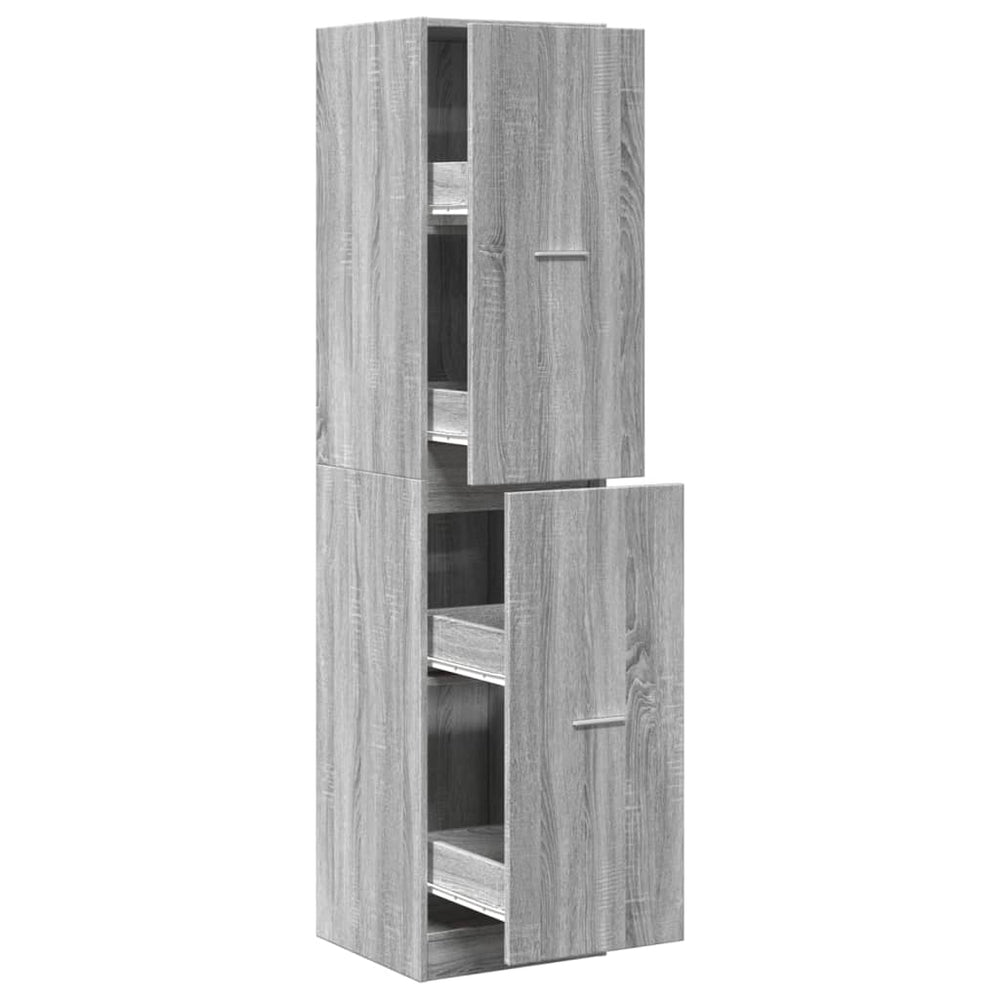 vidaXL Armoire de pharmacie gris Sonoma 40x41x174,5 cm Bois d'ingénierie