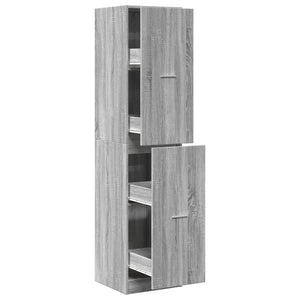 Apothekerschrank Grau Sonoma 40x41x174,5 cm
