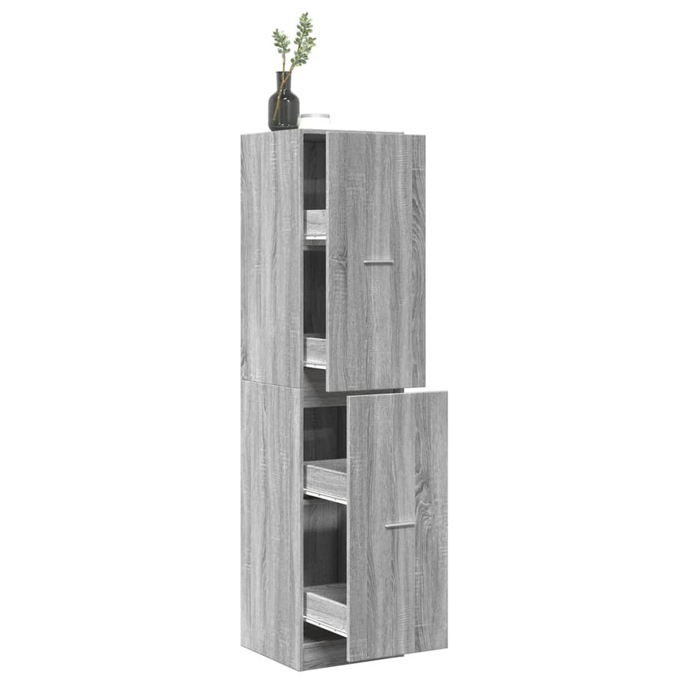 vidaXL Armoire de pharmacie gris Sonoma 40x41x174,5 cm Bois d'ingénierie