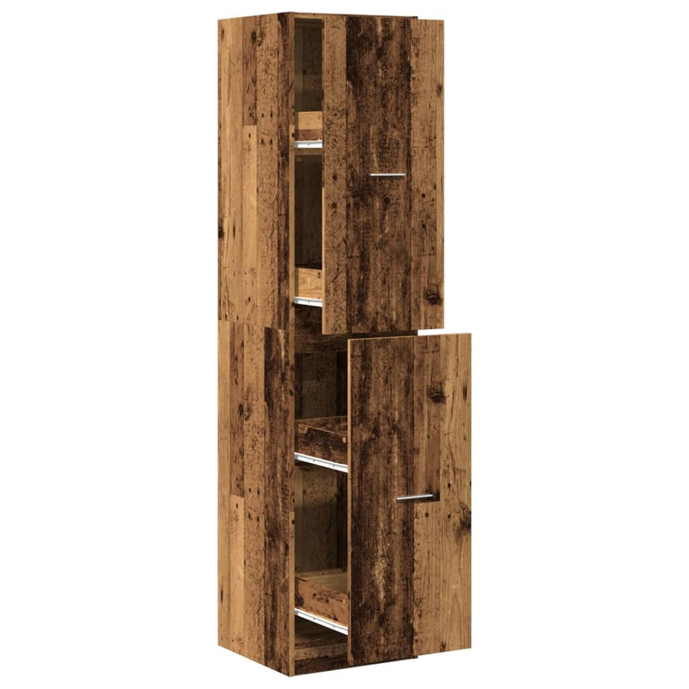 Apothekerschrank Altholz-Optik, 174,5 cm