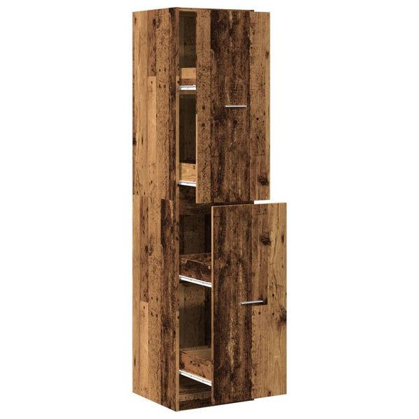 Apothekerschrank Altholz-Optik, 174,5 cm