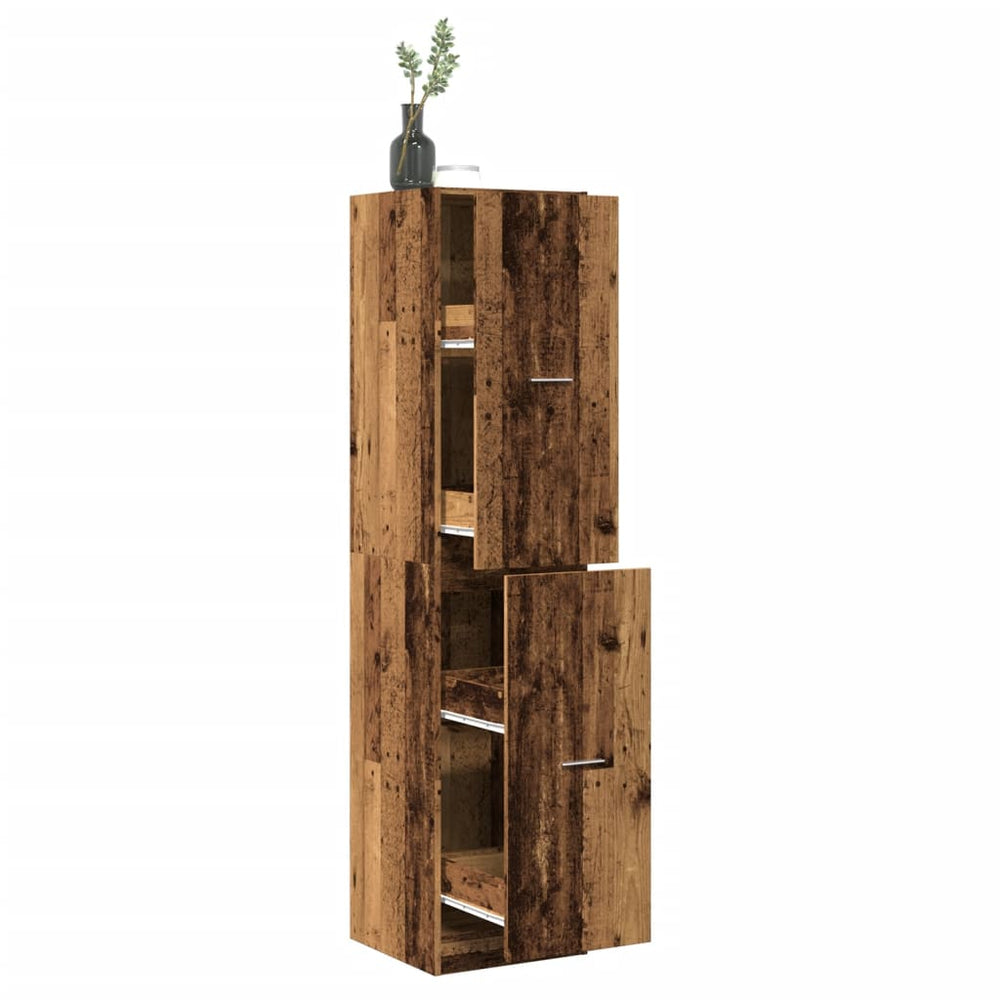 Apothekerschrank Altholz-Optik, 174,5 cm