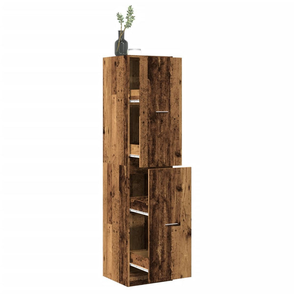 Apothekerschrank Altholz-Optik, 174,5 cm