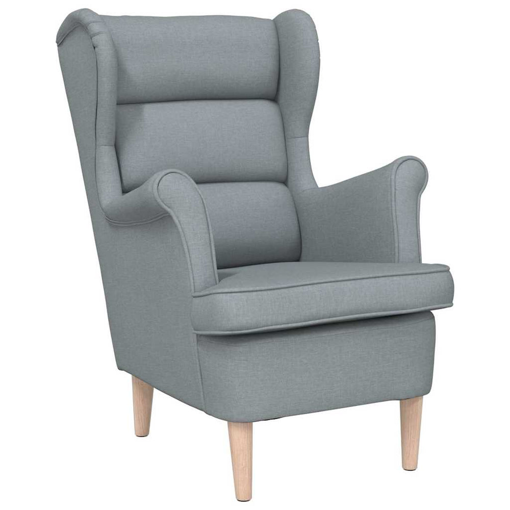 vidaXL Armchair Light Grey 74x84x100 cm Fabric