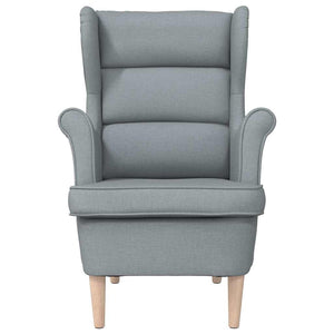 vidaXL Armchair Light Grey 74x84x100 cm Fabric