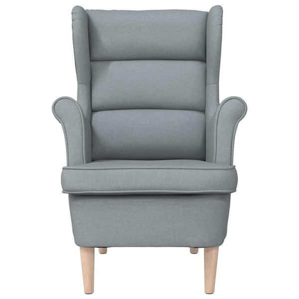 vidaXL Armchair Light Grey 74x84x100 cm Fabric