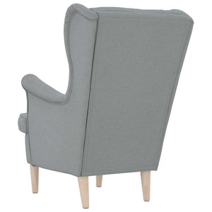 vidaXL Armchair Light Grey 74x84x100 cm Fabric