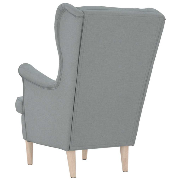vidaXL Armchair Light Grey 74x84x100 cm Fabric