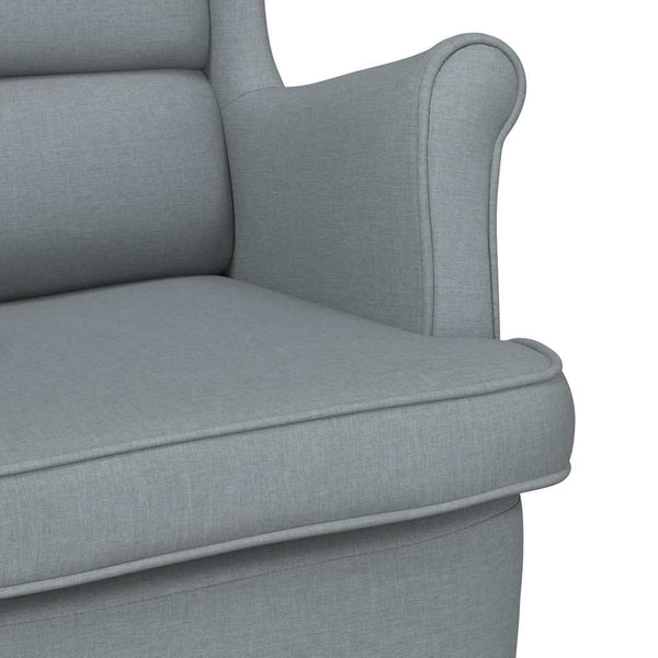vidaXL Armchair Light Grey 74x84x100 cm Fabric