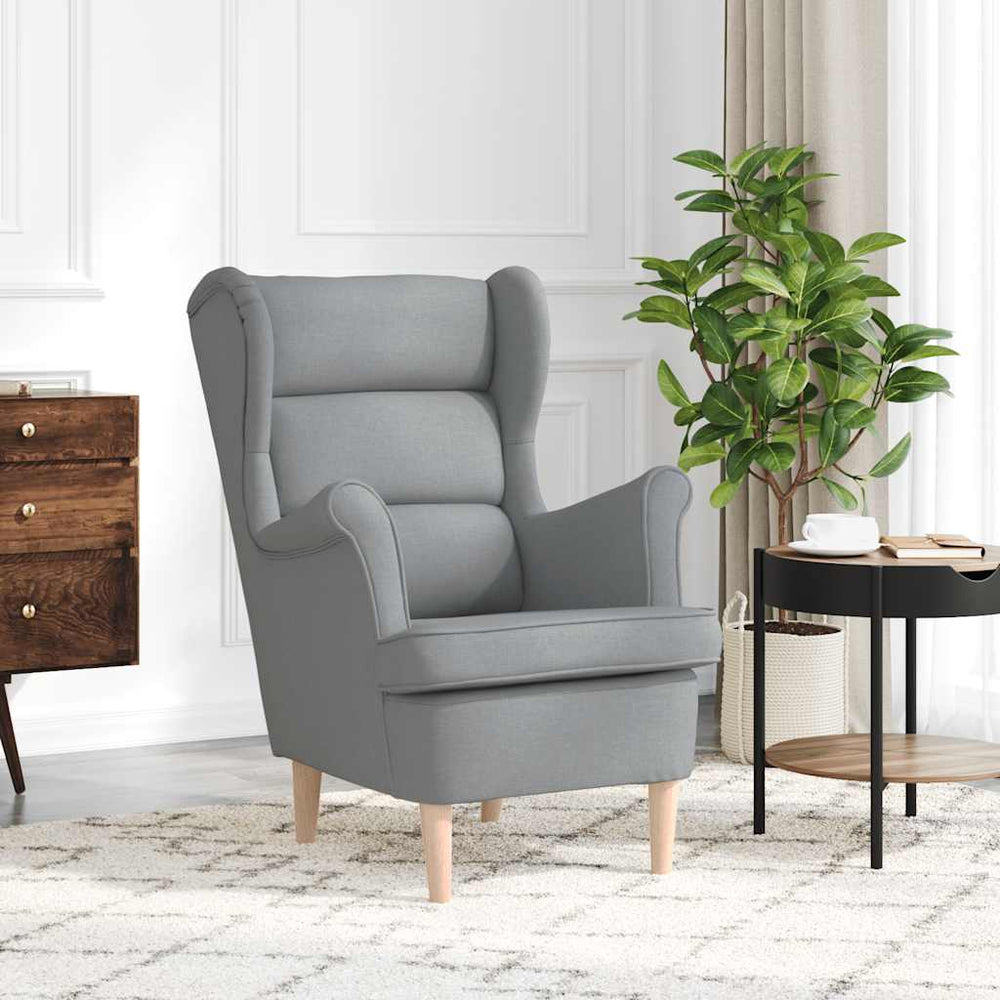 vidaXL Armchair Light Grey 74x84x100 cm Fabric