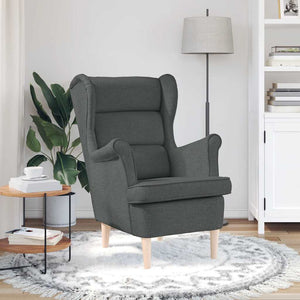 Dunkelgrauer Stoff Sessel