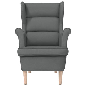 Dunkelgrauer Stoff Sessel