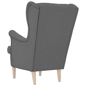 Dunkelgrauer Stoff Sessel