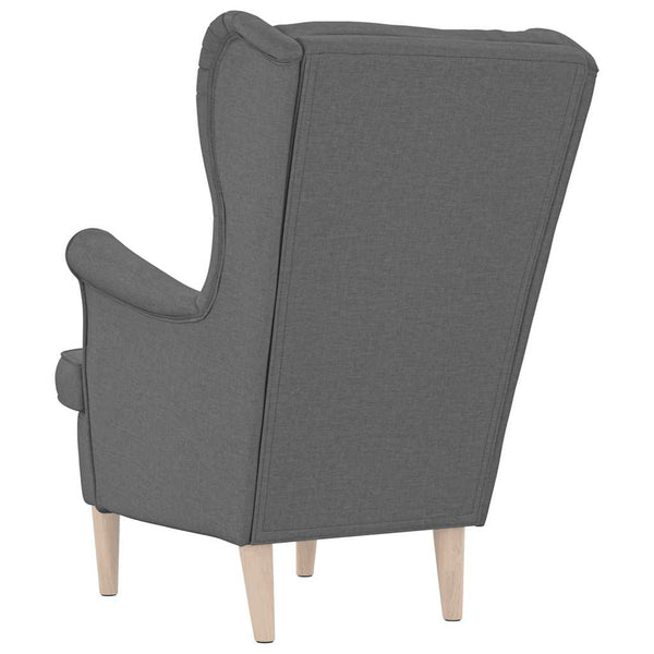 Dunkelgrauer Stoff Sessel