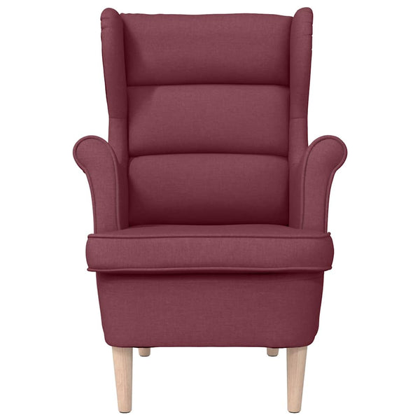 Weinroter Stoff Sessel 74x84x100 cm